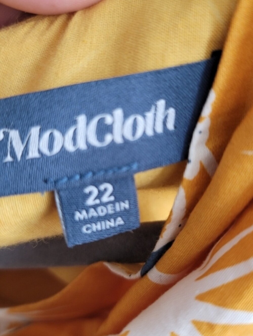 Modcloth Yellow Instant Energy Floral Sunglasses Faux Wrap Summer Dress - Picture 3 of 10